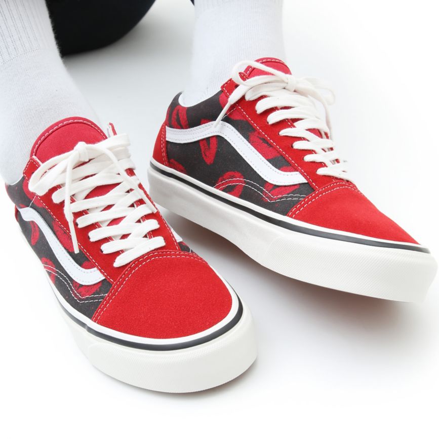 Vans Anaheim Factory Old Skool 36 DX Topanky Červené | VN554P9EO34