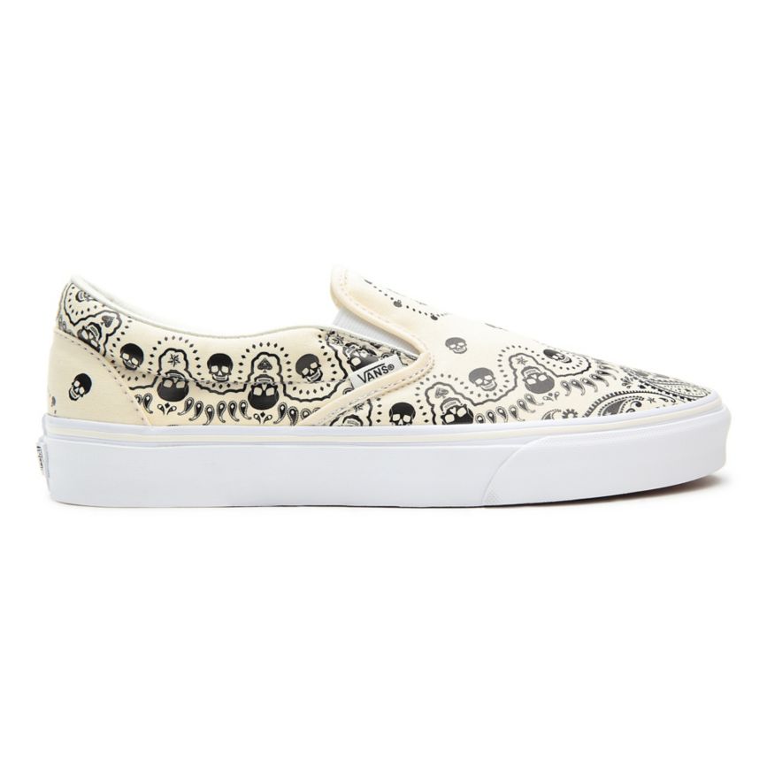 Vans Bandana Klasické Slip-On Topanky Biele | VN823A6CR02