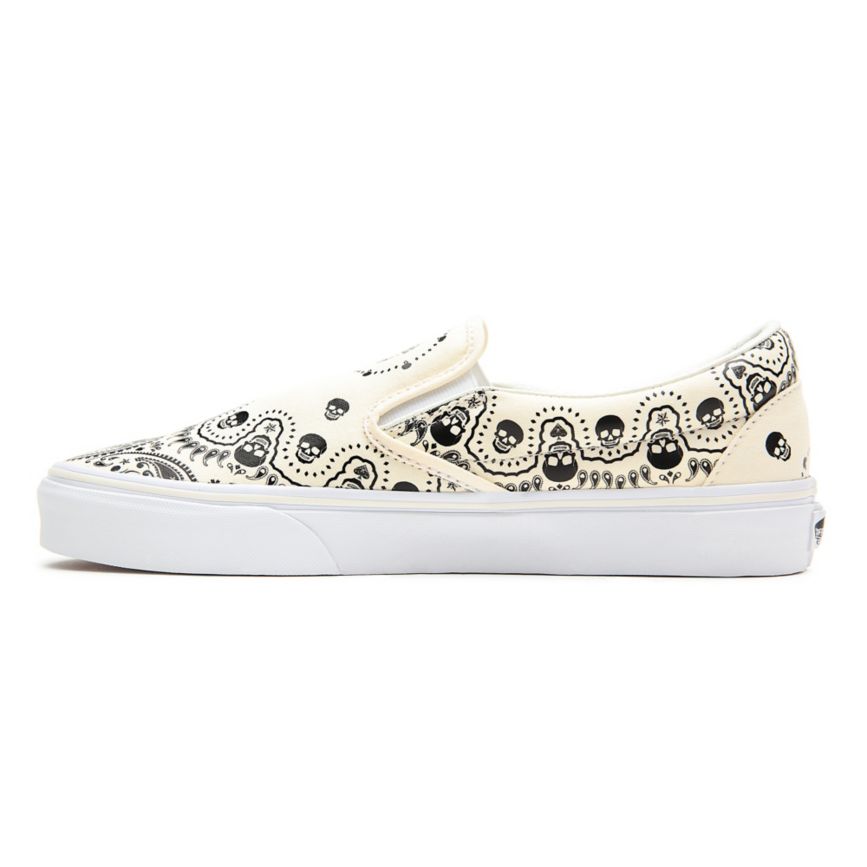Vans Bandana Klasické Slip-On Topanky Biele | VN823A6CR02