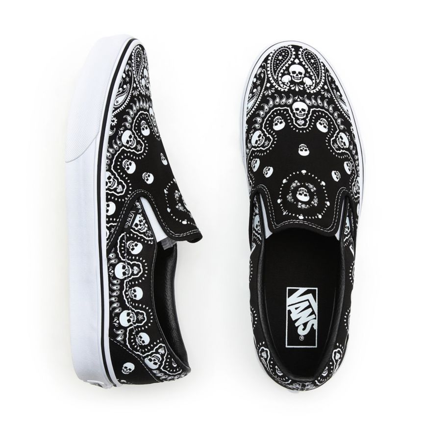 Vans Bandana Klasické Slip-On Topanky Čierne | VN054P7GS10