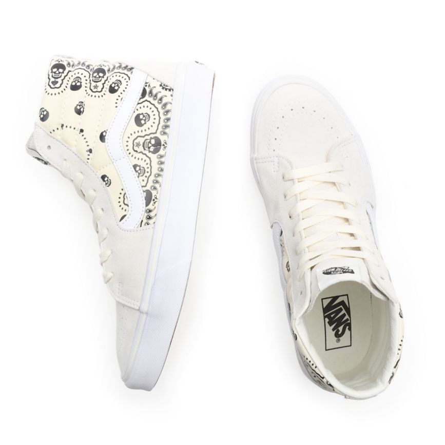 Vans Bandana SK8-Hi Topanky Biele | VN926L0ZI29