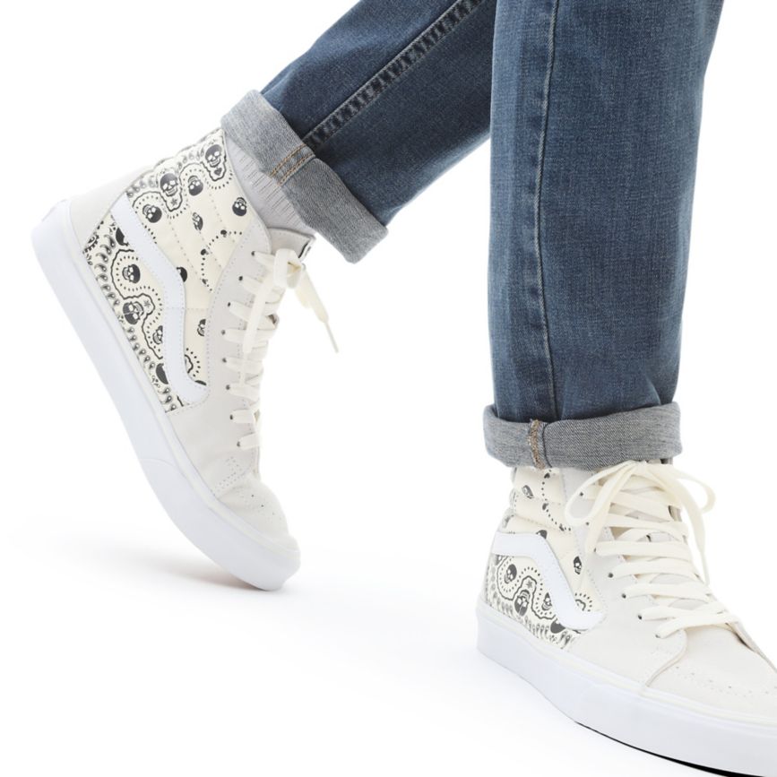 Vans Bandana SK8-Hi Topanky Biele | VN926L0ZI29