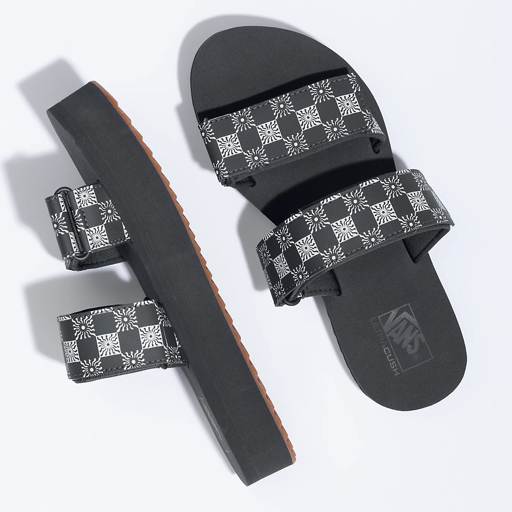 Vans Cayucas Slapky Mega Platforme Čierne | VN063W8YS95