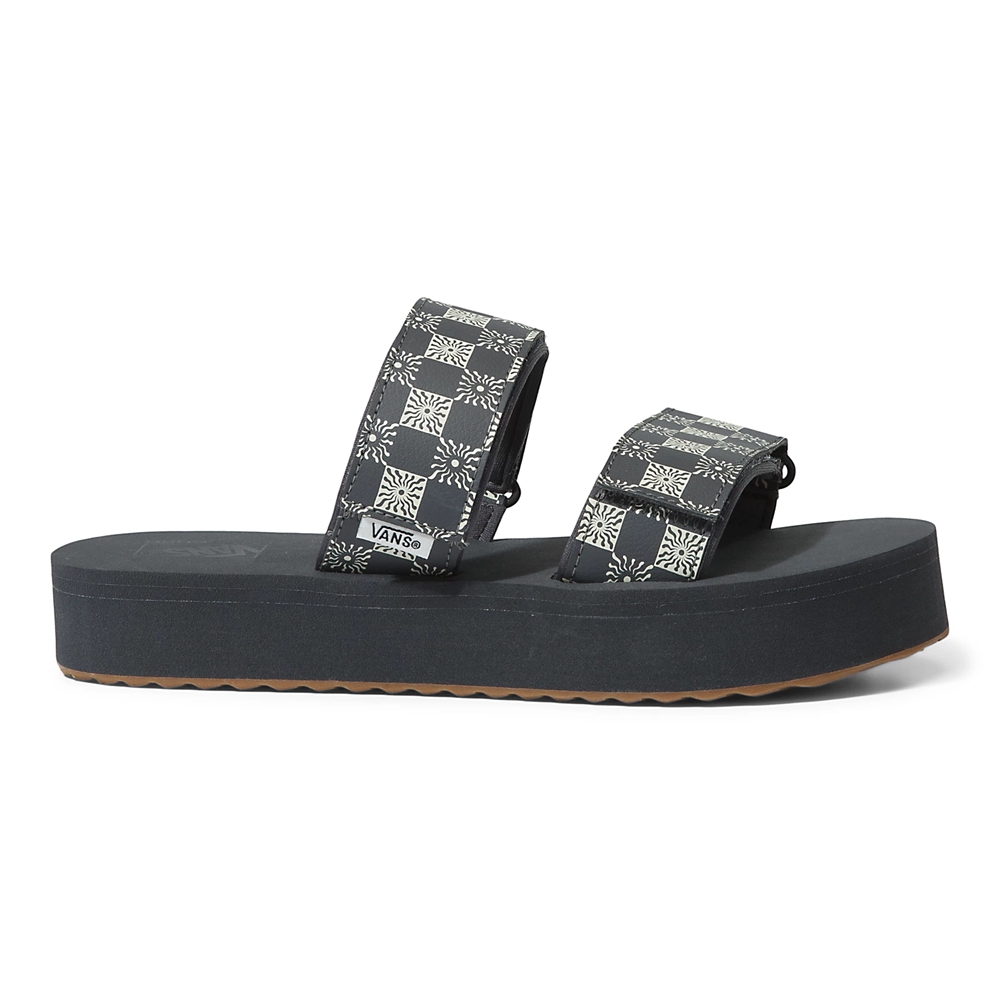 Vans Cayucas Slapky Mega Platforme Čierne | VN063W8YS95
