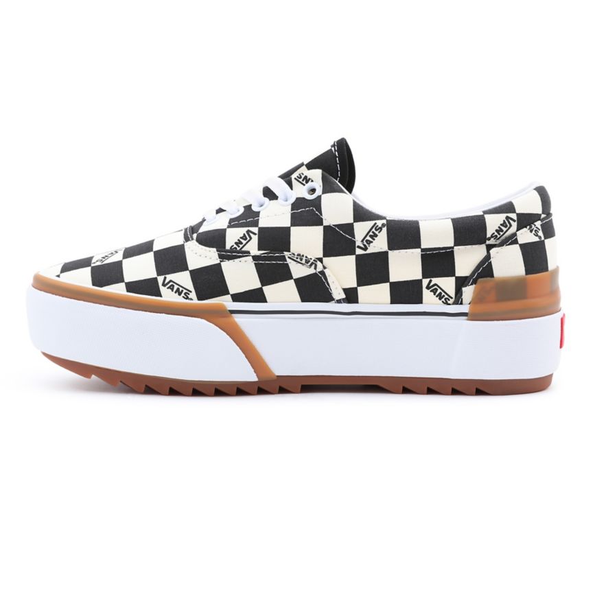 Vans Checkerboard Era Stacked Topanky Čierne | VN507E5UF24