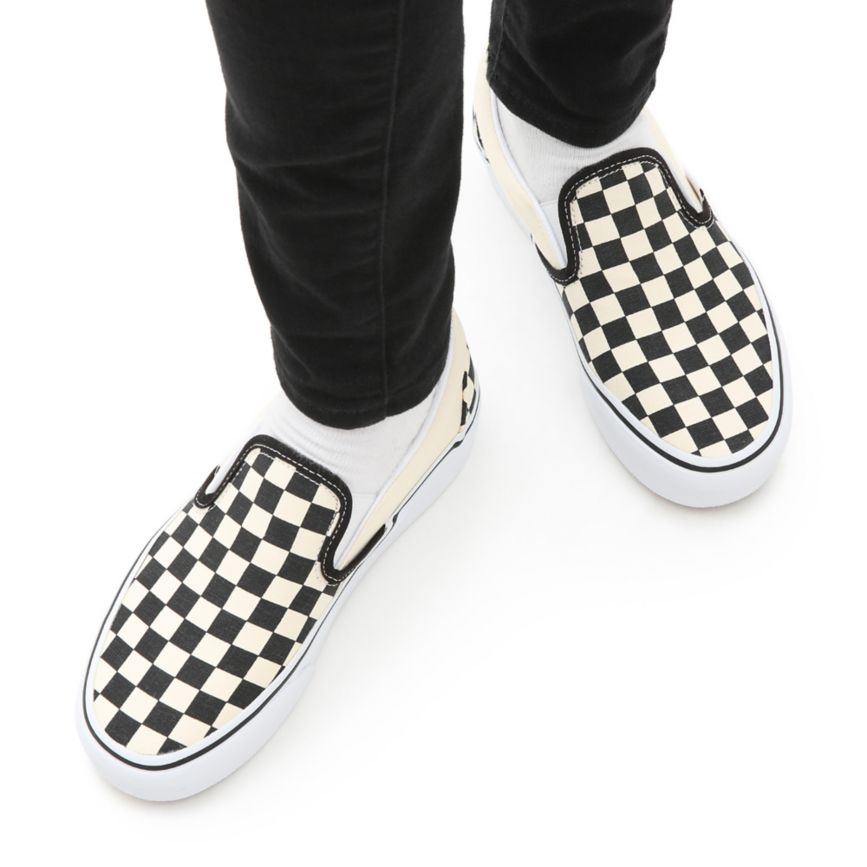 Vans Checkerboard Klasické Slip-On Platforme Topanky Čierne | VN004X1TZ65