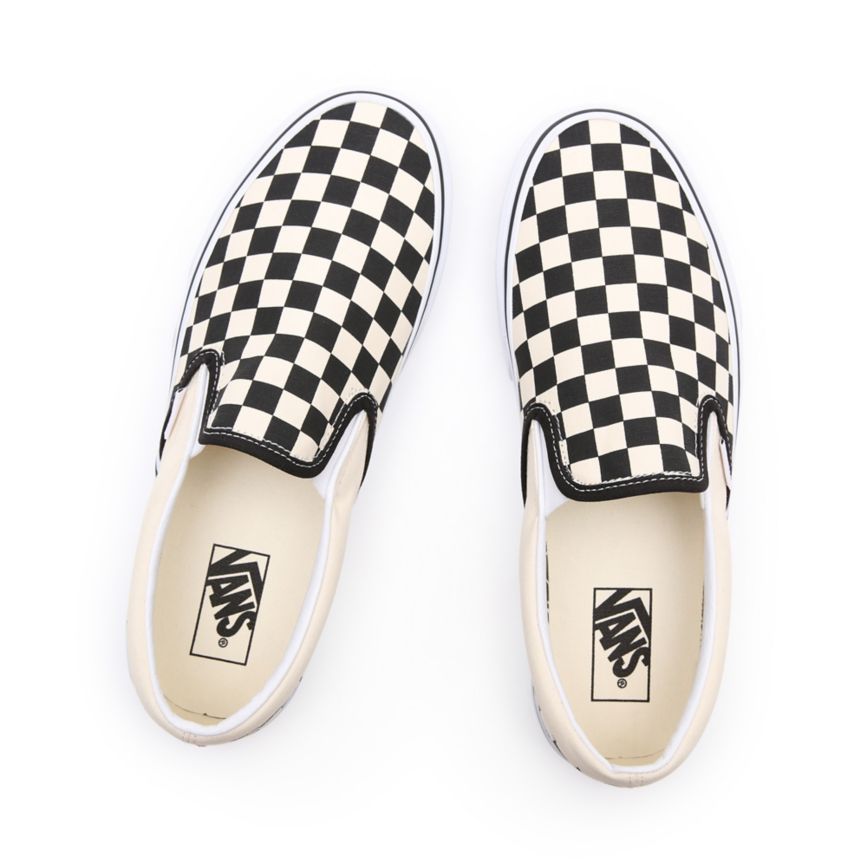 Vans Checkerboard Klasické Slip-On Topanky Čierne | VN121K9HU83