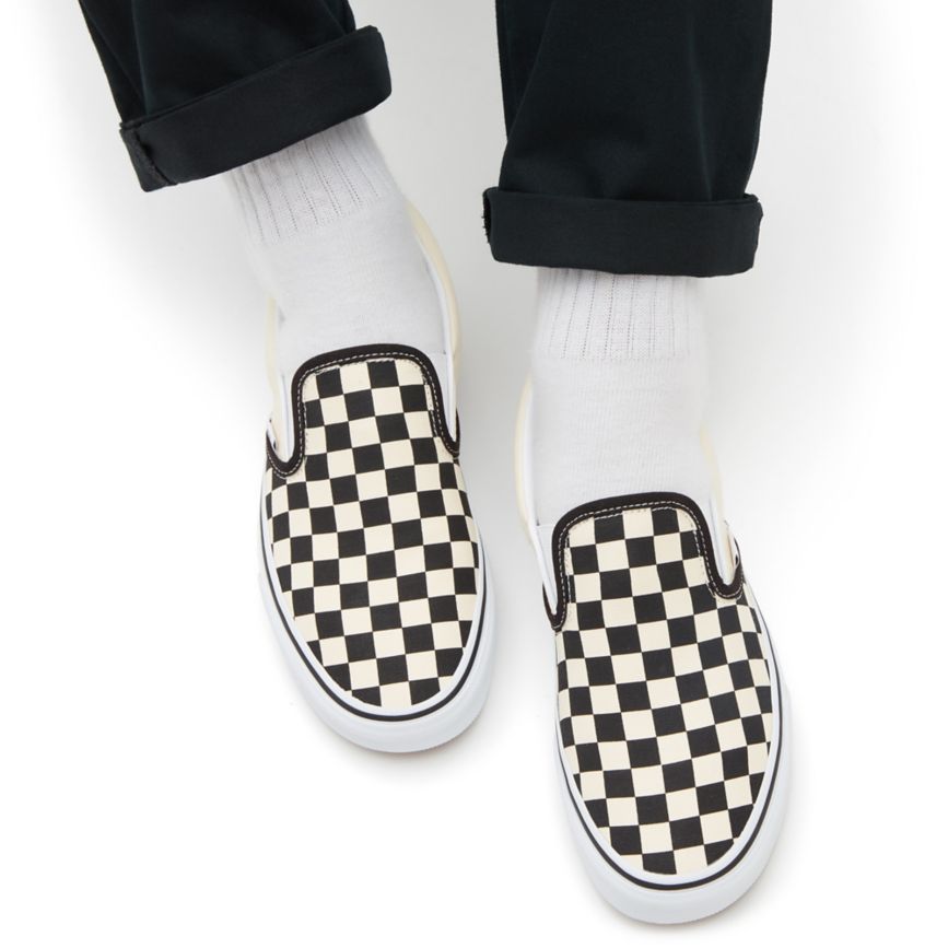 Vans Checkerboard Klasické Slip-On Topanky Čierne | VN121K9HU83