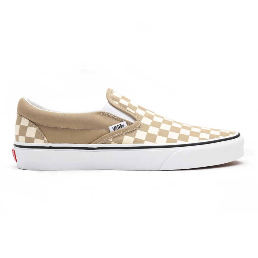 Vans Checkerboard Klasické Slip-On Topanky Béžové | VN389D8MS31