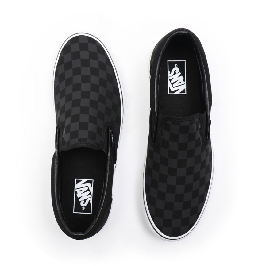 Vans Checkerboard Klasické Slip-On Topanky Čierne | VN688R0HI61