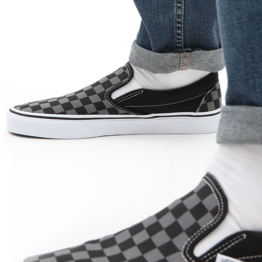 Vans Checkerboard Klasické Slip-On Topanky Čierne | VN949H2ZN35
