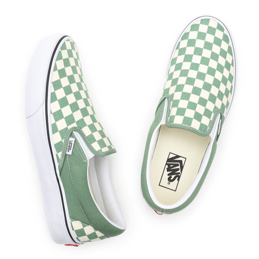 Vans Checkerboard Klasické Slip-On Topanky Tyrkysové | VN957I0HL94