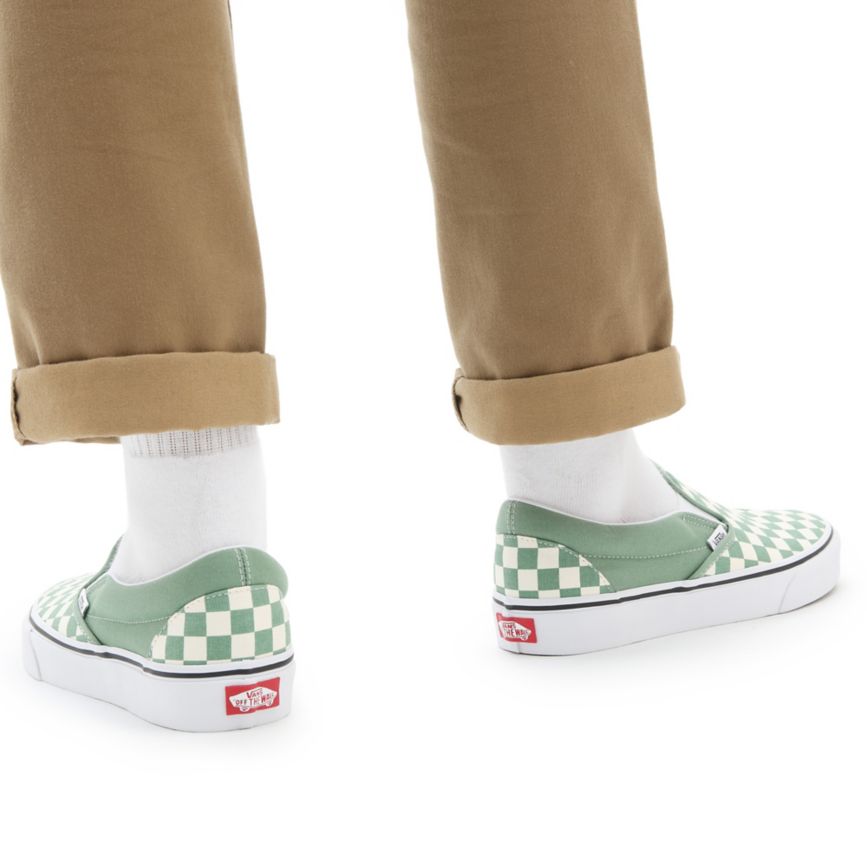 Vans Checkerboard Klasické Slip-On Topanky Tyrkysové | VN957I0HL94