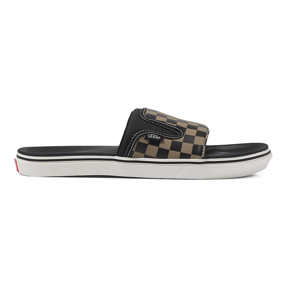 Vans Checkerboard Ultracush Slapky-On Čierne | VN661I4MW18