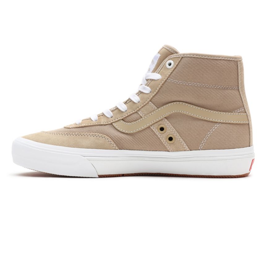 Vans Crockett High Pro Topanky Biele | VN019U5YN82