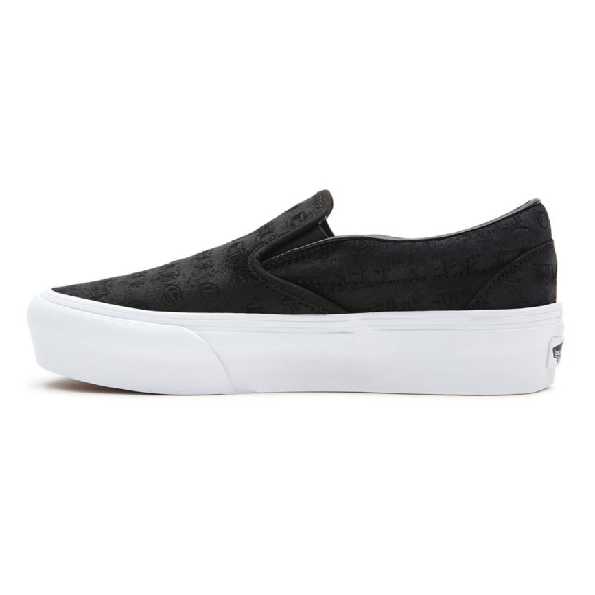 Vans Deboss OTW Klasické Slip-On Platforme Topanky Čierne | VN469J5CC33