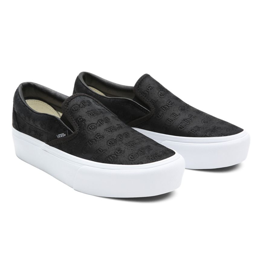 Vans Deboss OTW Klasické Slip-On Platforme Topanky Čierne | VN469J5CC33