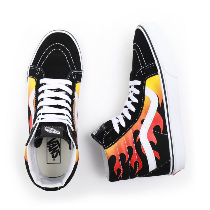 Vans Flame Sk8-Hi Reissue Topanky Čierne | VN726H0SZ61
