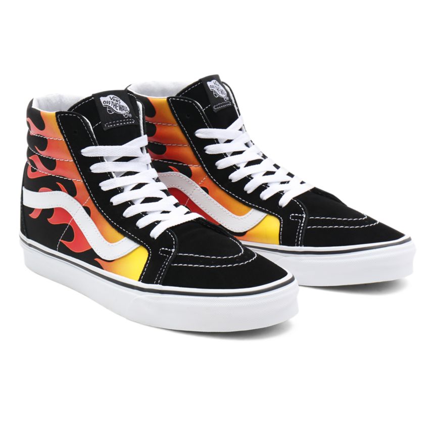 Vans Flame Sk8-Hi Reissue Topanky Čierne | VN726H0SZ61