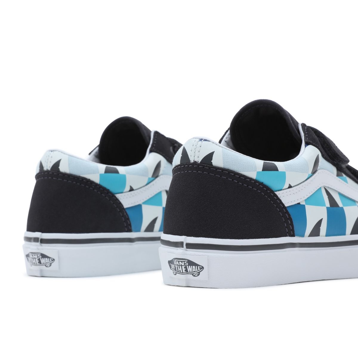 Vans Glow Checkerboard Sharks Old Skool Suchý Zips Topanky Čierne | VN963K2KC46