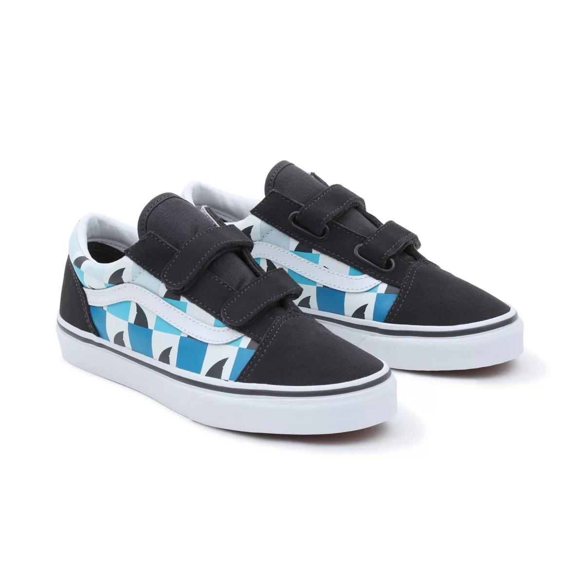Vans Glow Checkerboard Sharks Old Skool Suchý Zips Topanky Čierne | VN963K2KC46
