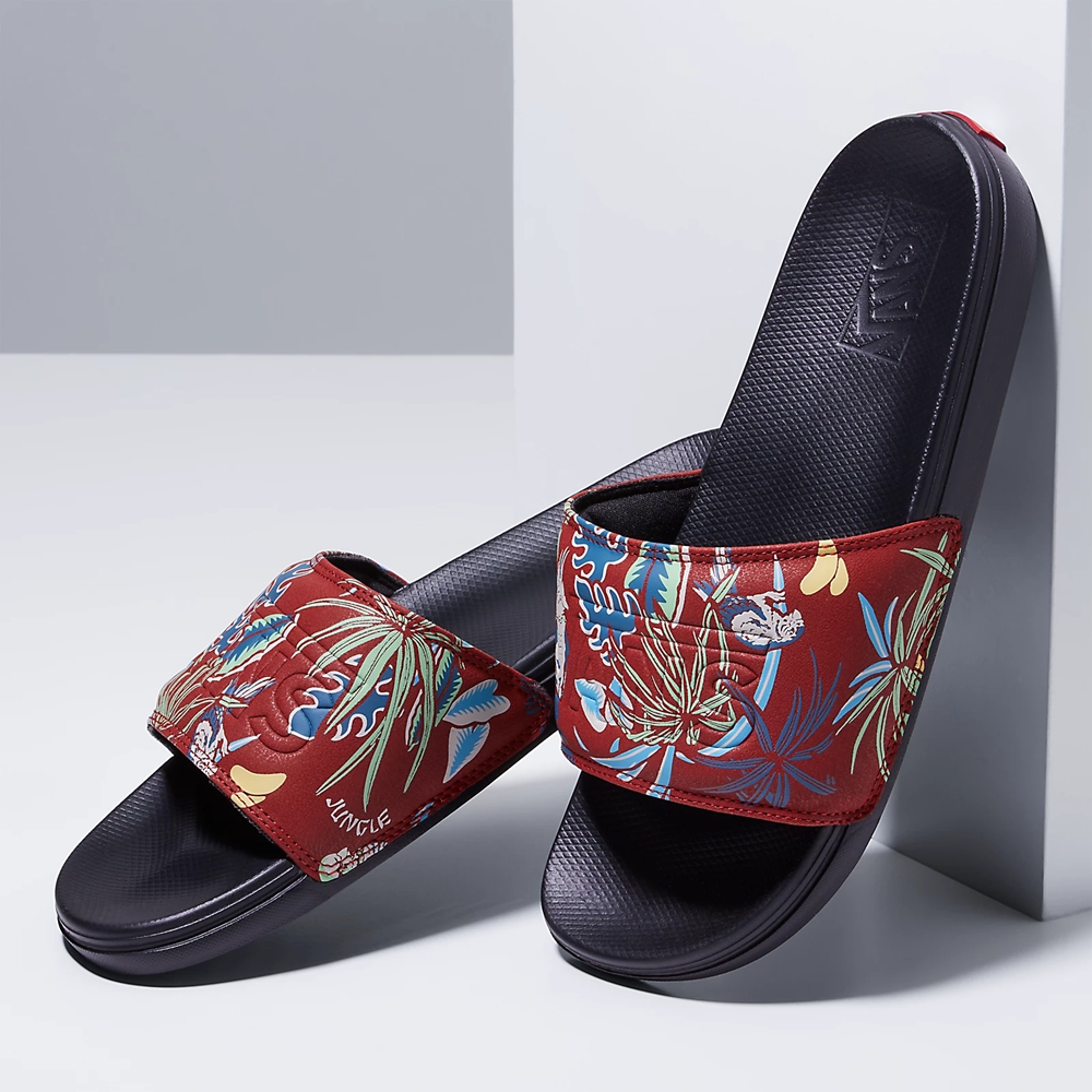 Vans Hawaiian Jungle La Costa Slapky-On Červené | VN049A8AV80