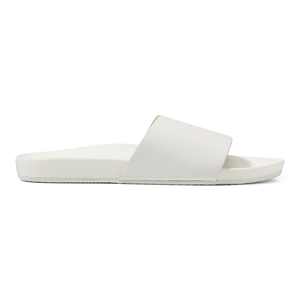 Vans Kozene Decon Slapky Biele | VN732X0HF04