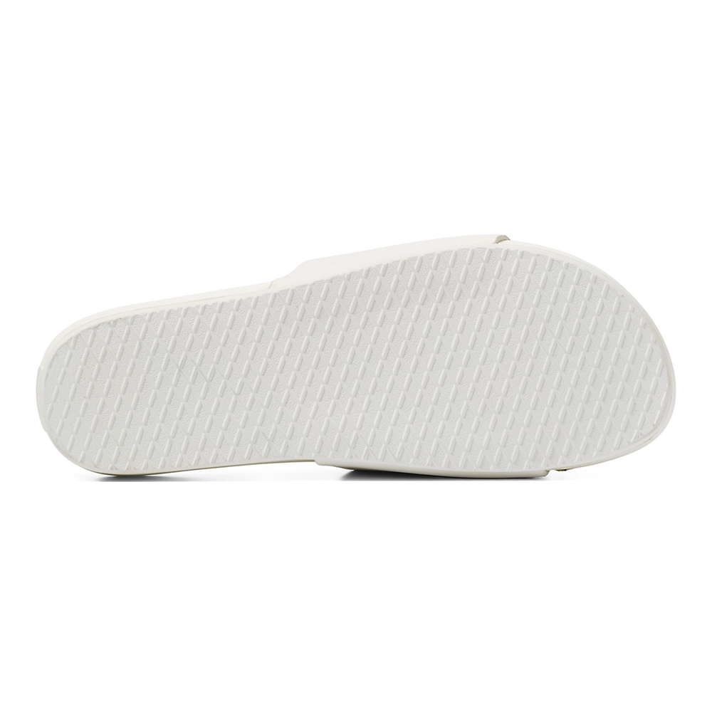 Vans Kozene Decon Slapky Biele | VN853W3IC18