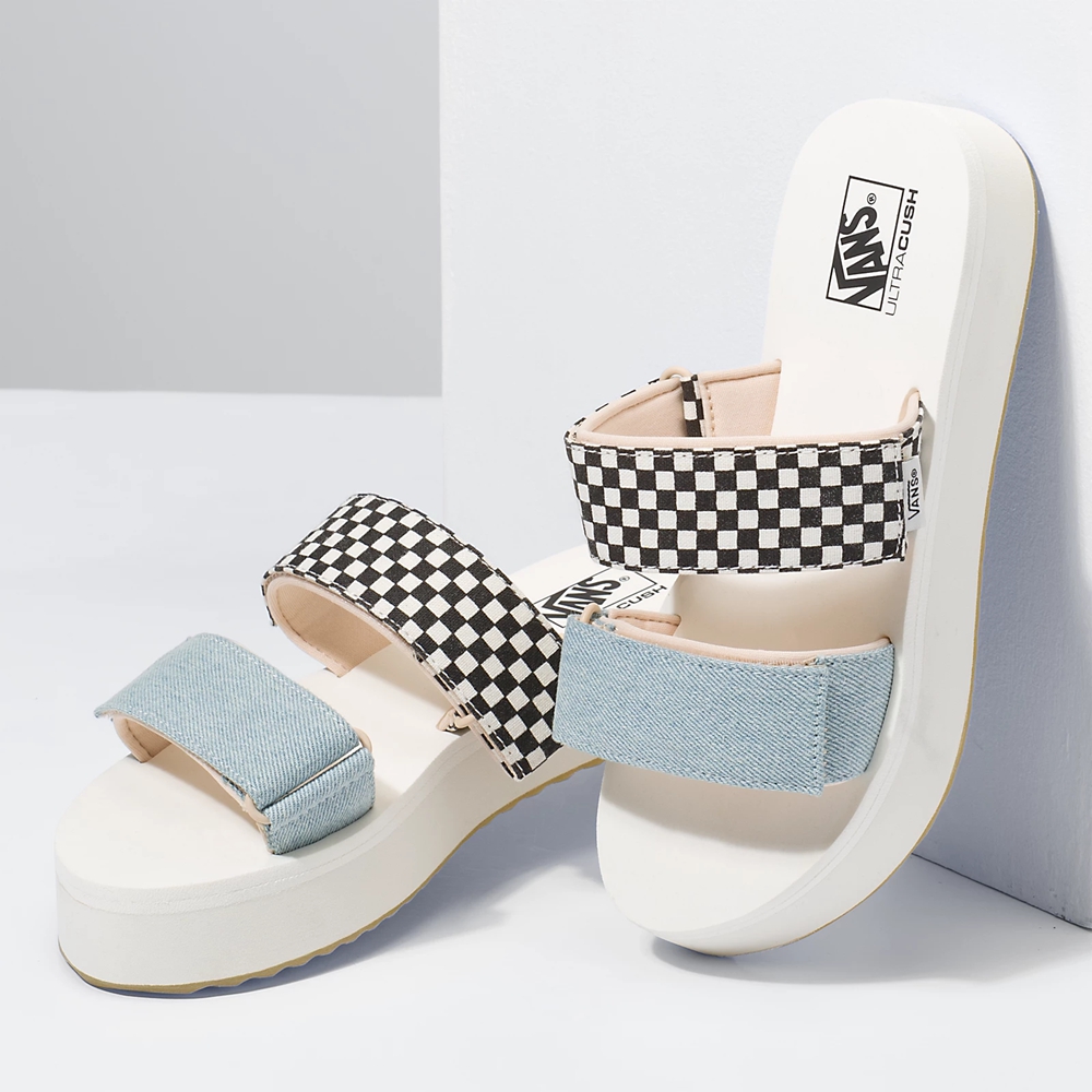 Vans Mix Match Cayucas Slapky Mega Platforme Biele | VN584E0NB11