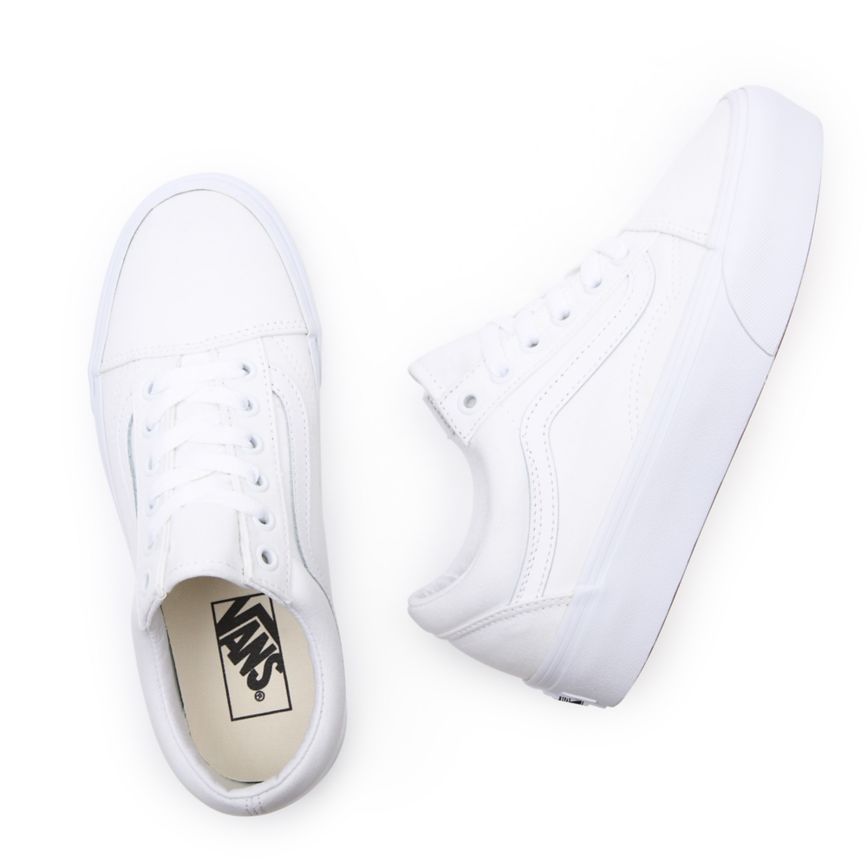 Vans Old Skool Platforme Topanky Biele | VN175M5UX57