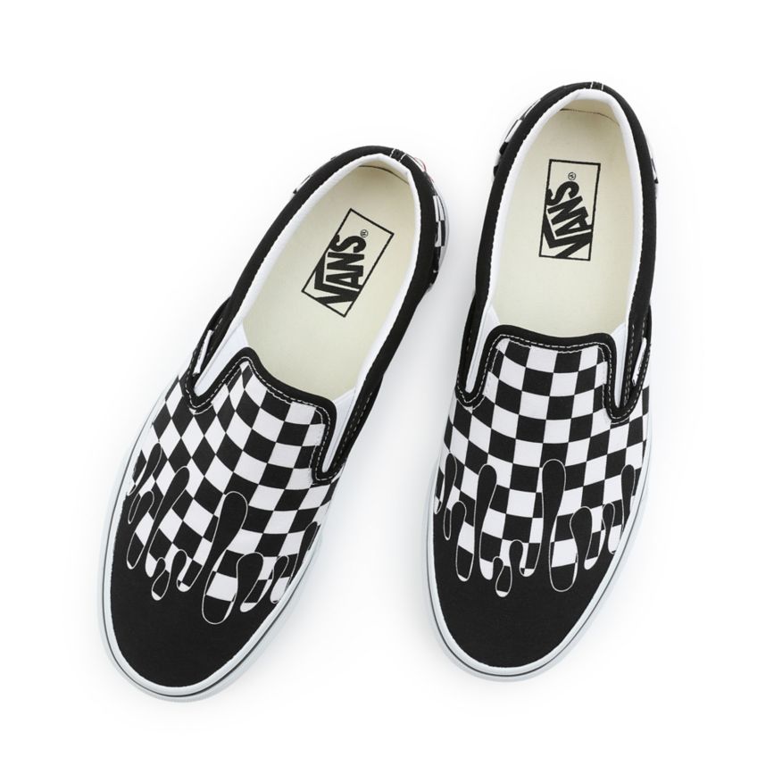 Vans Paint Drip Checkerboard Klasické Slip-On Topanky Čierne | VN321Z5YL92