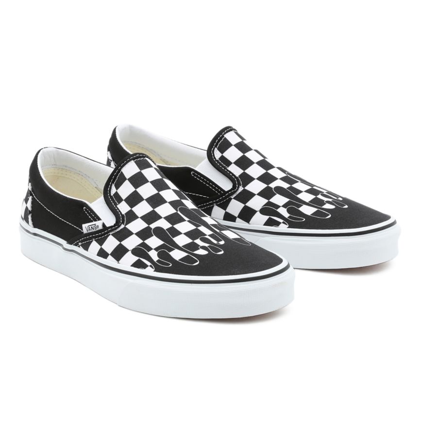 Vans Paint Drip Checkerboard Klasické Slip-On Topanky Čierne | VN321Z5YL92