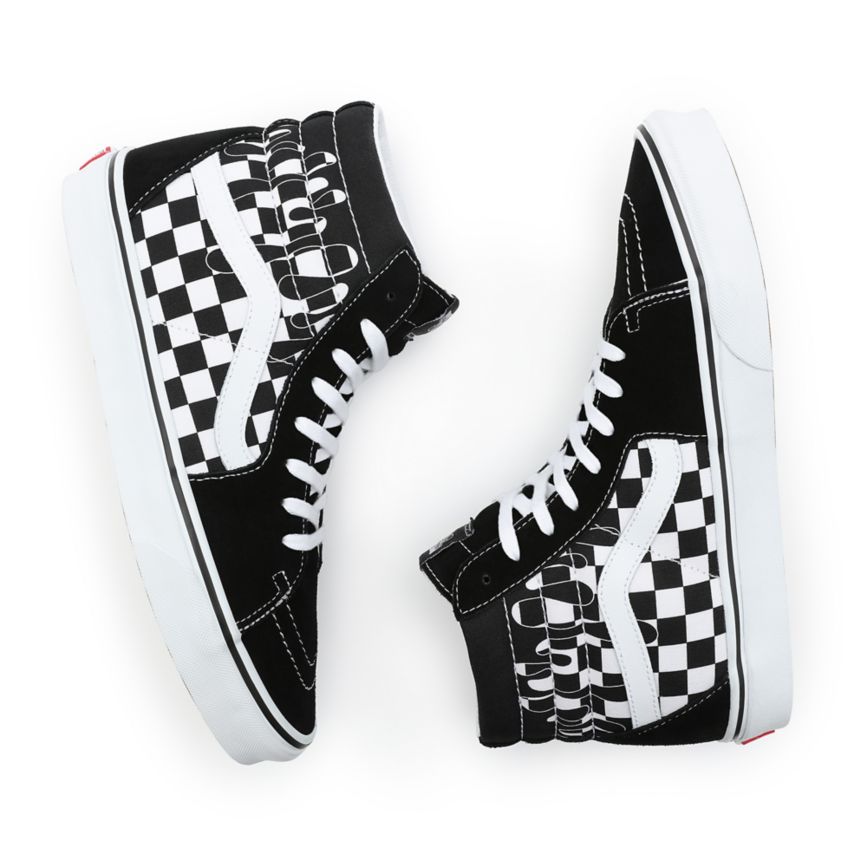 Vans Paint Drip Checkerboard Sk8-Hi Topanky Čierne | VN013W9GG55