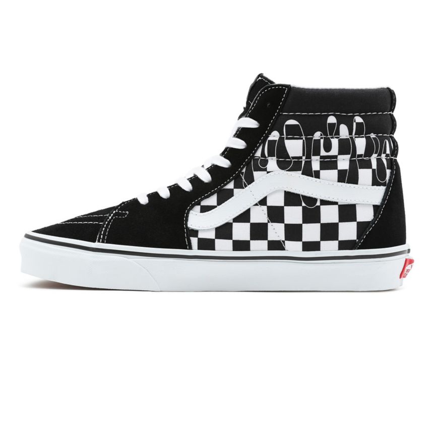 Vans Paint Drip Checkerboard Sk8-Hi Topanky Čierne | VN475V4UN49