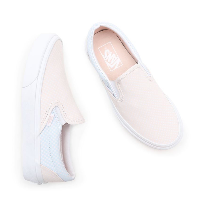 Vans Pastel Checkerboard Klasické Slip-On Topanky Biele | VN412N0RJ46