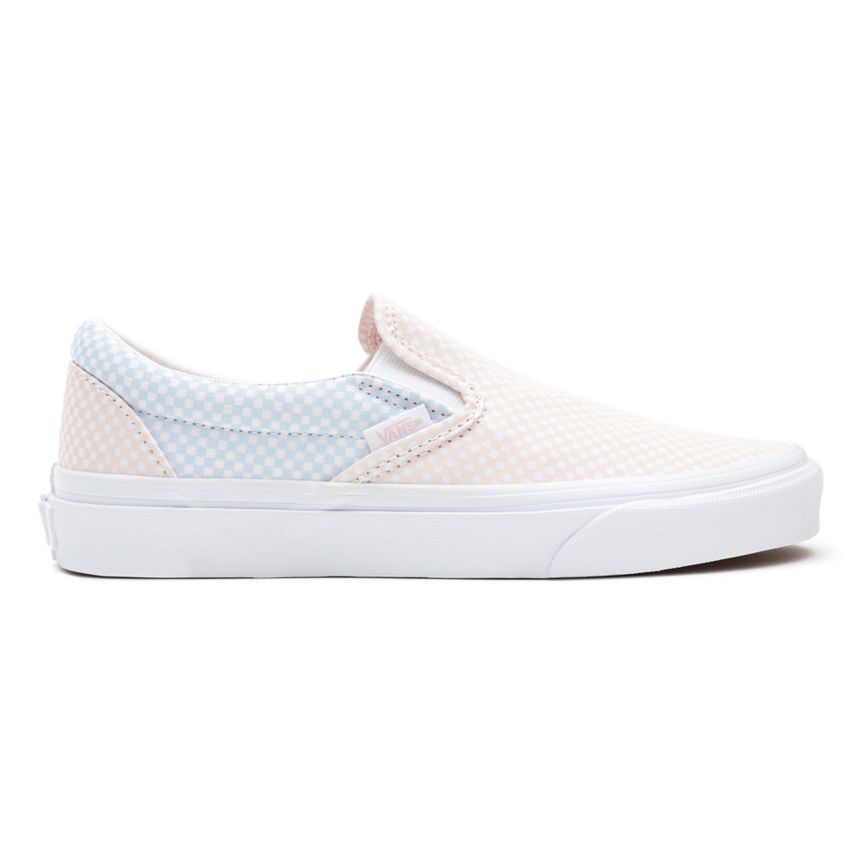 Vans Pastel Checkerboard Klasické Slip-On Topanky Biele | VN412N0RJ46