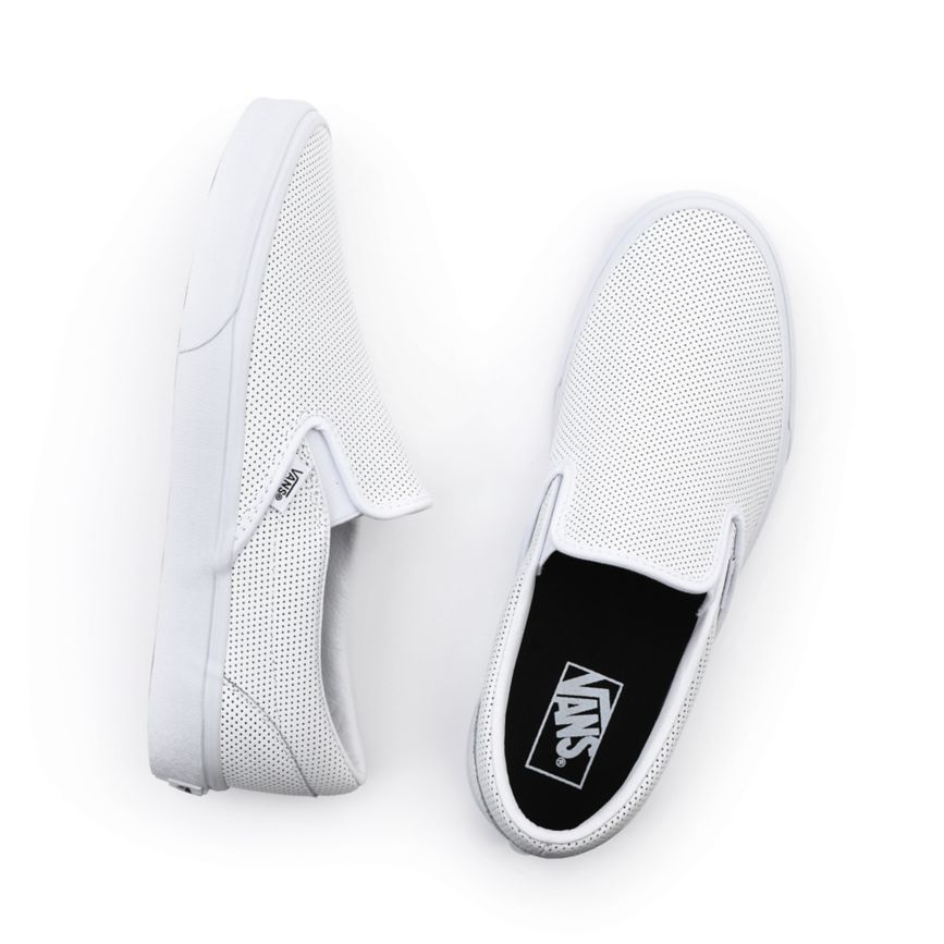 Vans Perf Kozene Klasické Slip-On Topanky Biele | VN953H9CS24