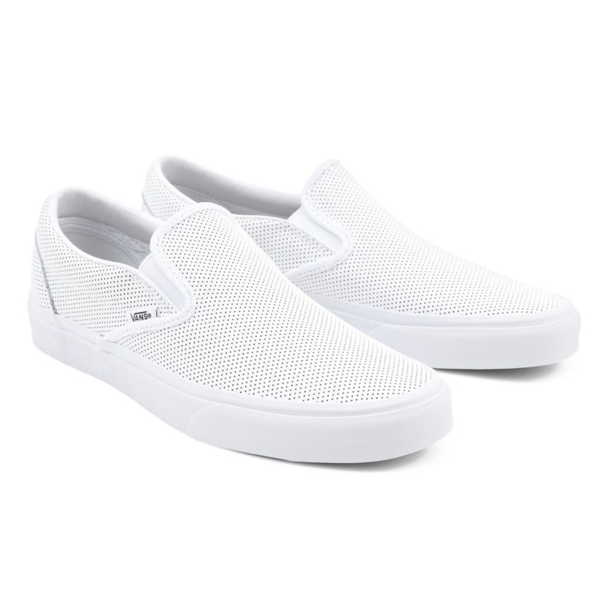 Vans Perf Kozene Klasické Slip-On Topanky Biele | VN953H9CS24