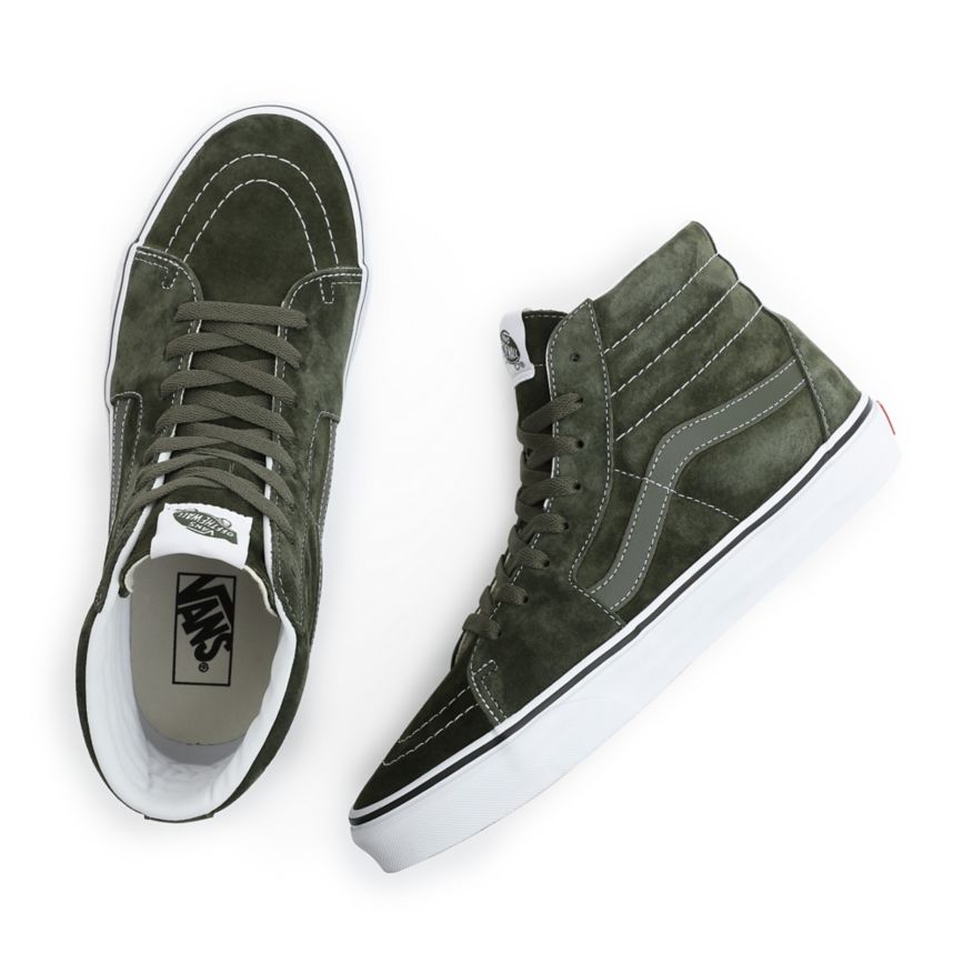 Vans Pig Semisove SK8-Hi Topanky Olivovo Zelená | VN715T4ZA92