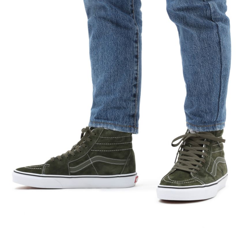 Vans Pig Semisove SK8-Hi Topanky Olivovo Zelená | VN715T4ZA92