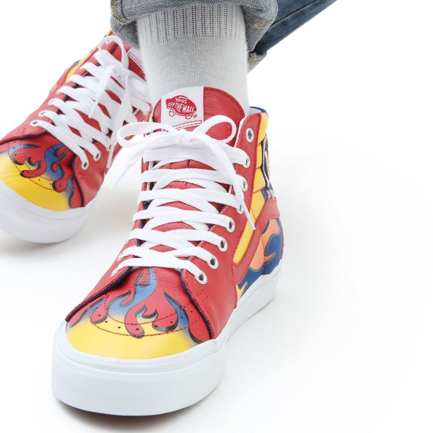Vans Racer Sk8-Hi Topanky Červené | VN715A8TC26