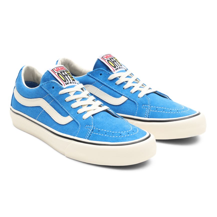 Vans Salt Wash Sk8-Low Reissue SF Topanky Modre | VN247Q1LM65