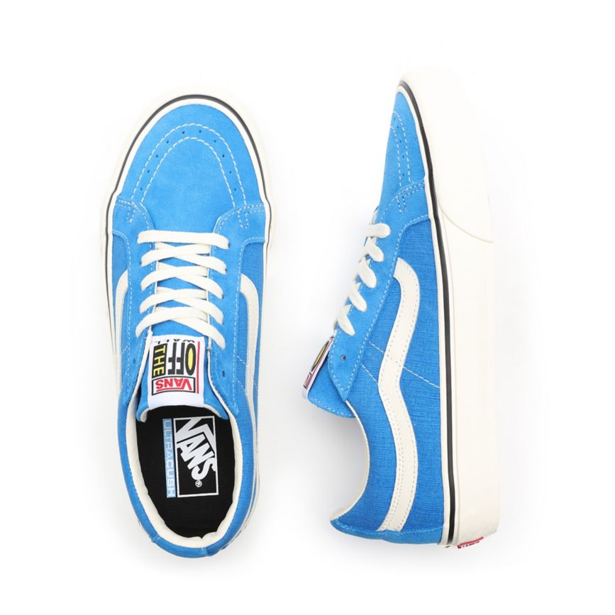 Vans Salt Wash Sk8-Low Reissue SF Topanky Modre | VN254J8ER79