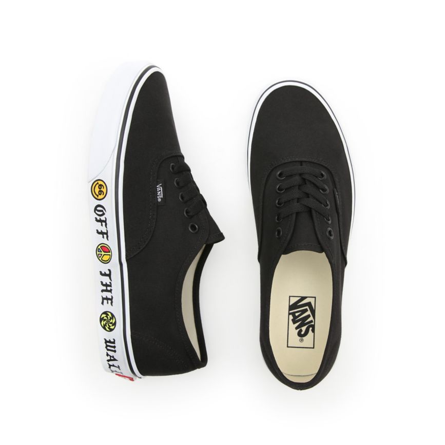 Vans Sidewall Authentic Topanky Čierne | VN678G9JN04