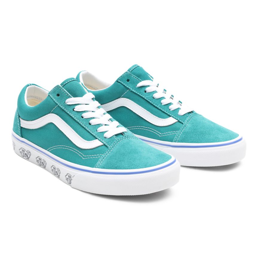 Vans Sidewall Print Old Skool Topanky Tyrkysové | VN385F6CX08