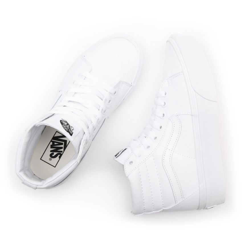 Vans Sk8-Hi Platforme 2.0 Topanky Biele | VN932L7RY38