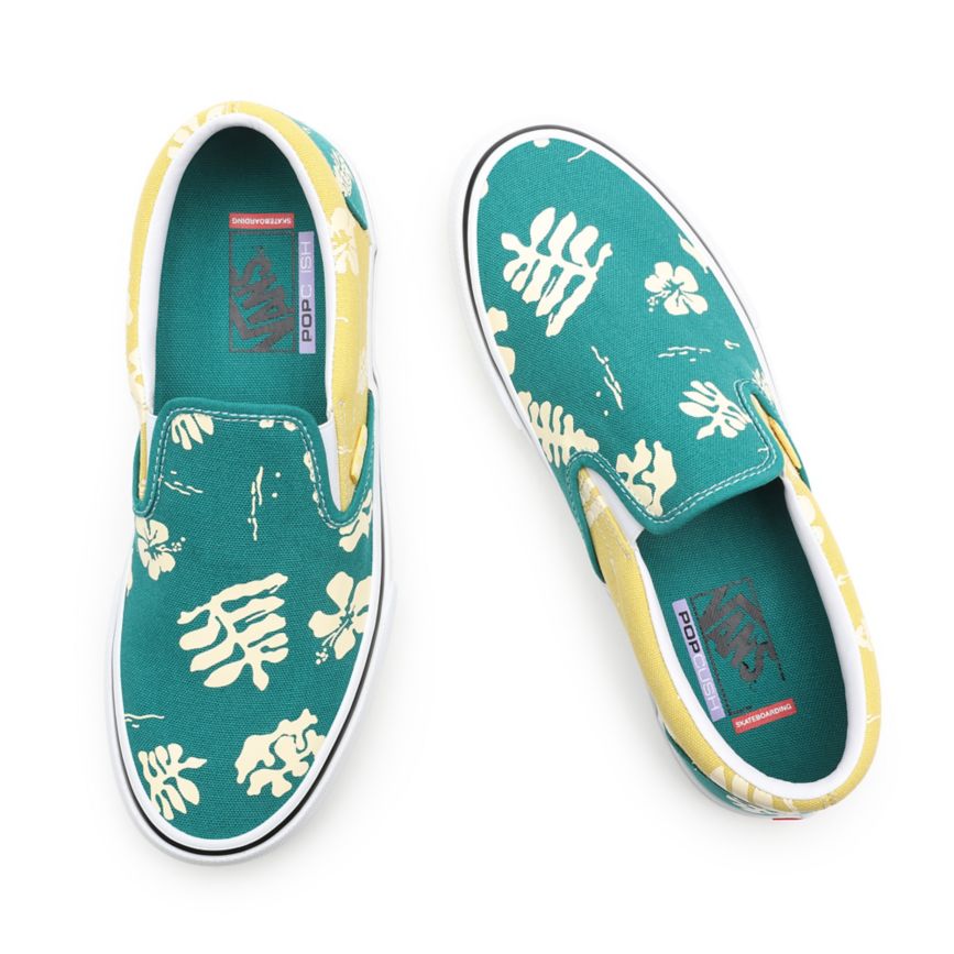 Vans Skate Aloha Slip-On Topanky Zlate | VN957R5NZ40