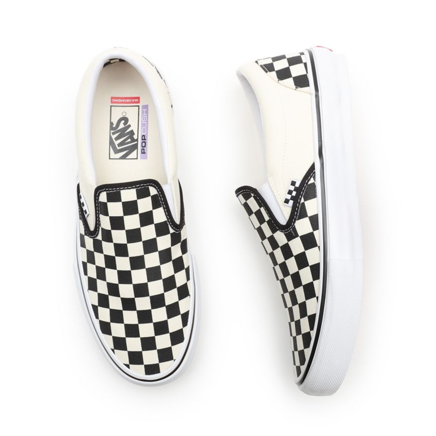 Vans Skate Checkerboard Slip-On Topanky Biele | VN296O5OS34