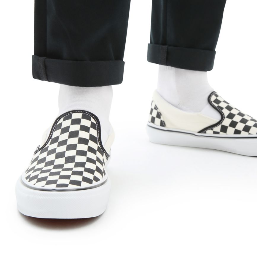 Vans Skate Checkerboard Slip-On Topanky Biele | VN368M5HZ78
