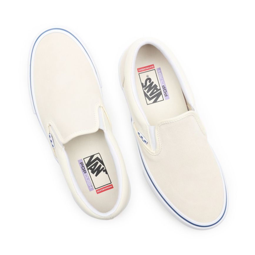 Vans Skate Slip-On Topanky Biele | VN524Y3LX59